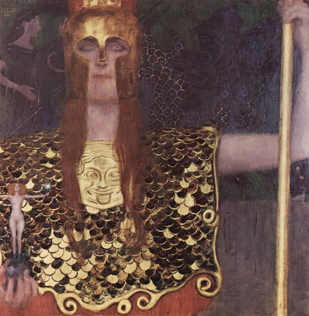 Густав Климт, "Афина Паллада". Холст, масло, 1898