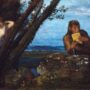 Арнольд Бёклин, «Весенний вечер» (Пан и нимфы). Дерево, масло, 1879