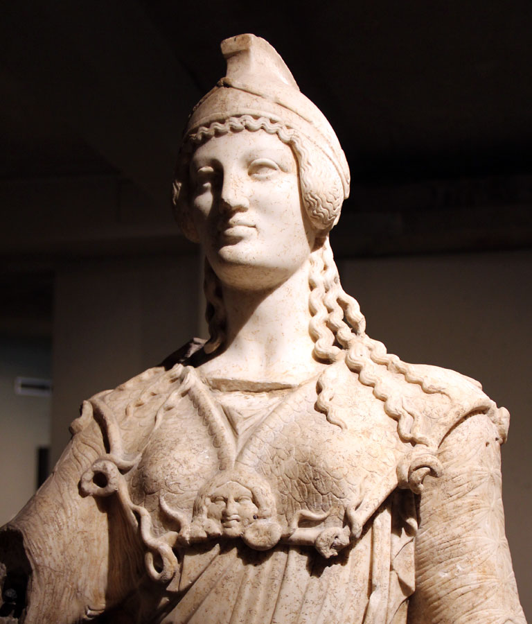 Статуя Афины. Мрамор, копия I-II вв. н.э. с греческого оригинала V в. до н.э.