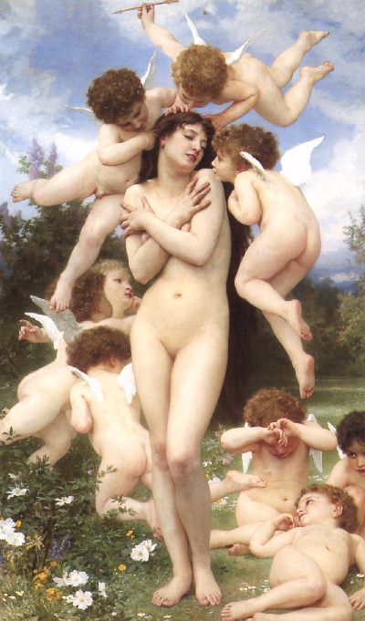 Адольф-Вильям Бугеро, "Возвращение весны", 1866