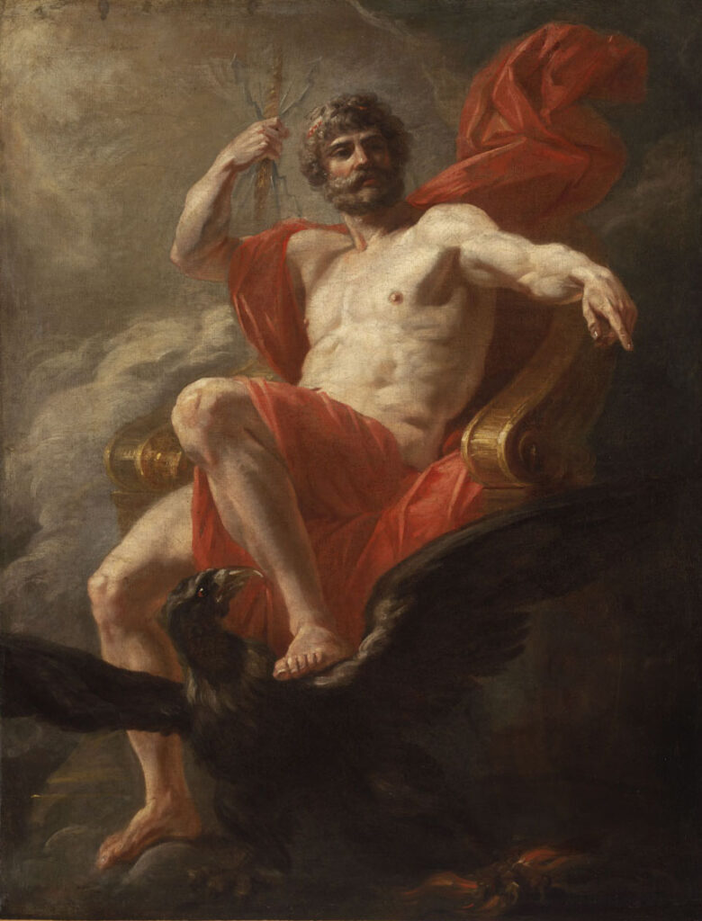 Генрих Фюгер, "Юпитер на престоле". Холст, масло, рубеж XVIII-XIX вв.