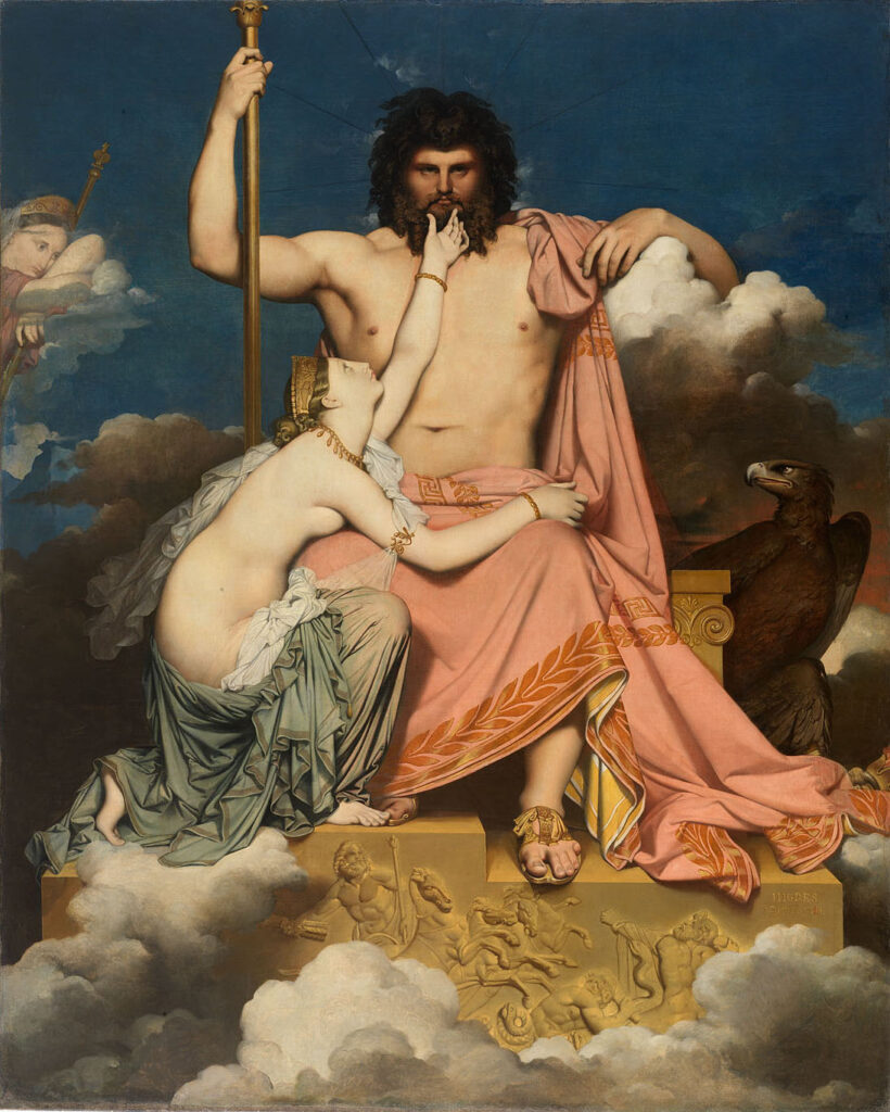 Жан Огюст Доминик Энгр, "Юпитер и Фетида". Холст, масло, 1811