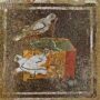 Горлицы, достающие украшения из ларца. Деталь мозаики из Дома Фавна в Помпеях, I век н.э.
