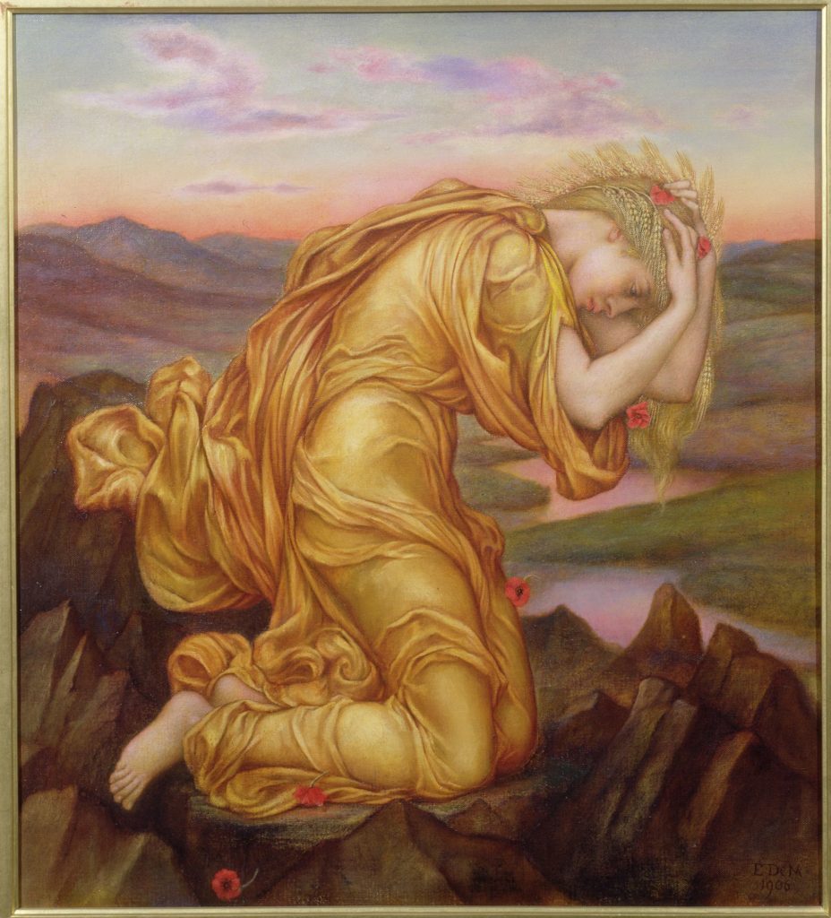 Эвелина де Морган, "Деметра, скорбящая о Персефоне". Холст, масло, 1906